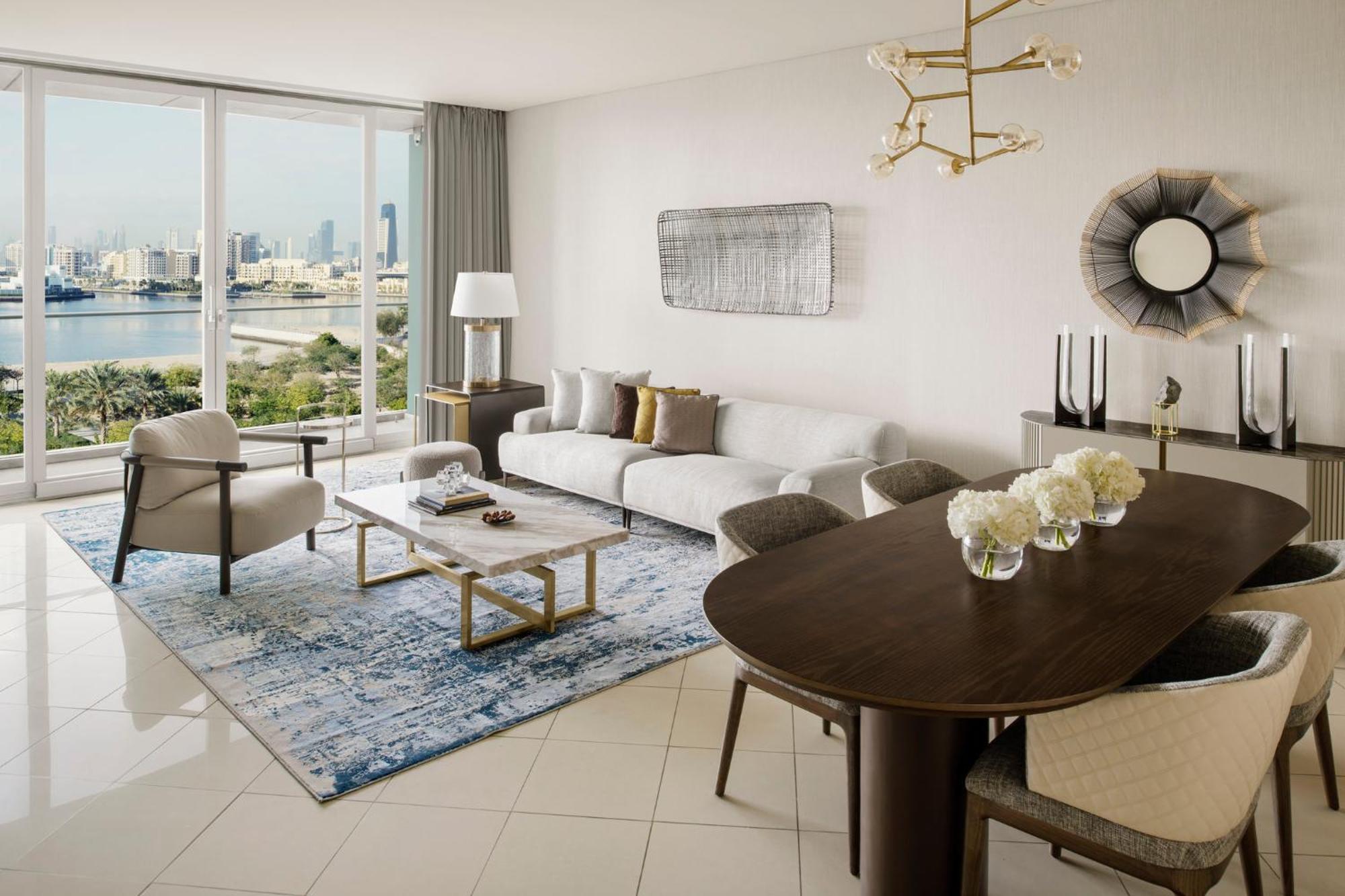 Intercontinental Residence Suites Dubai Festival City By Ihg Exteriör bild Interior of a typical apartment
