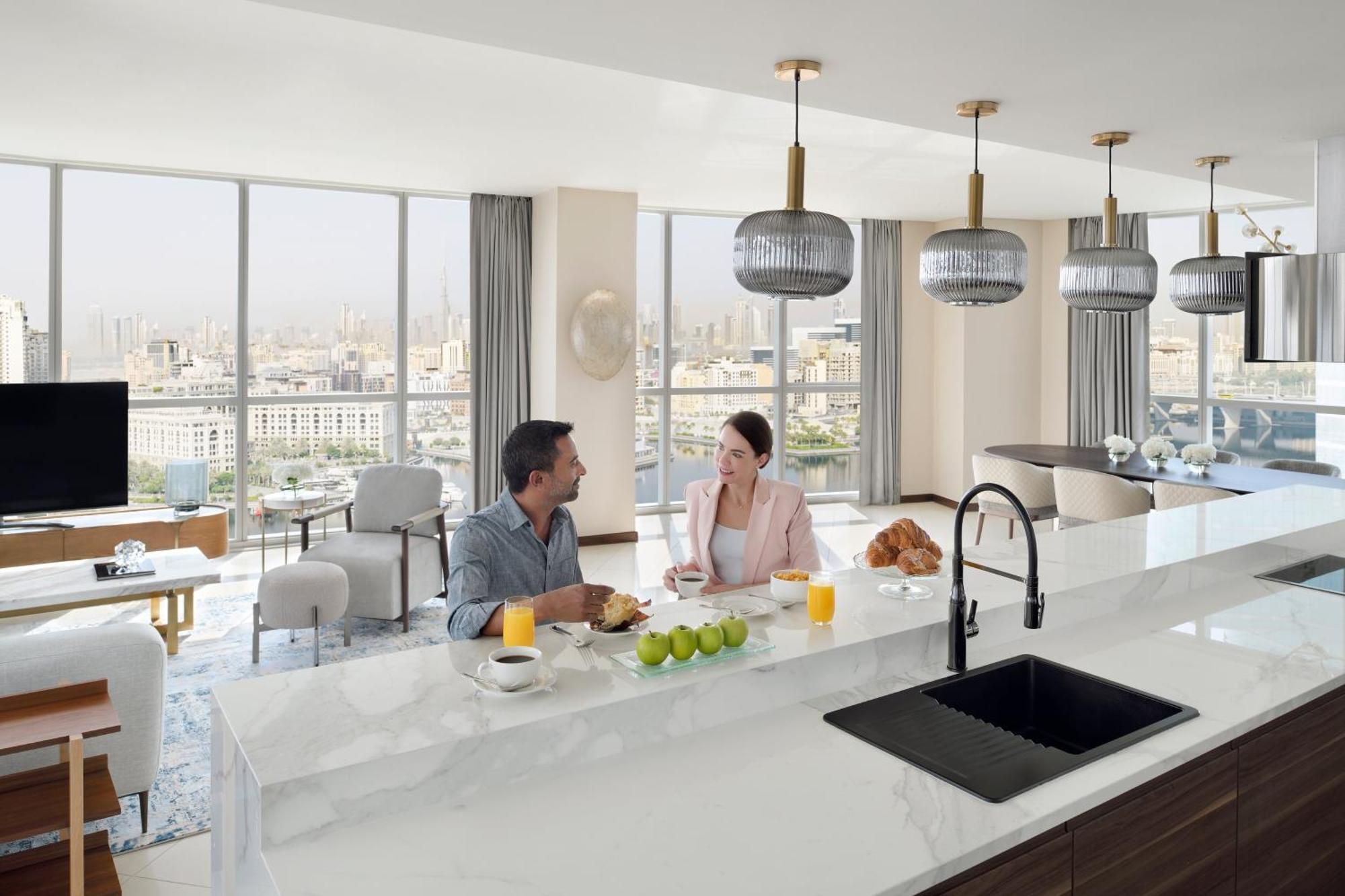 Intercontinental Residence Suites Dubai Festival City By Ihg Exteriör bild A kitchen with a sink